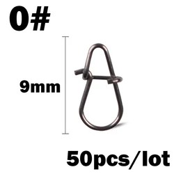 Snap giratorio acero inoxidable - Conector seguro para anzuelos