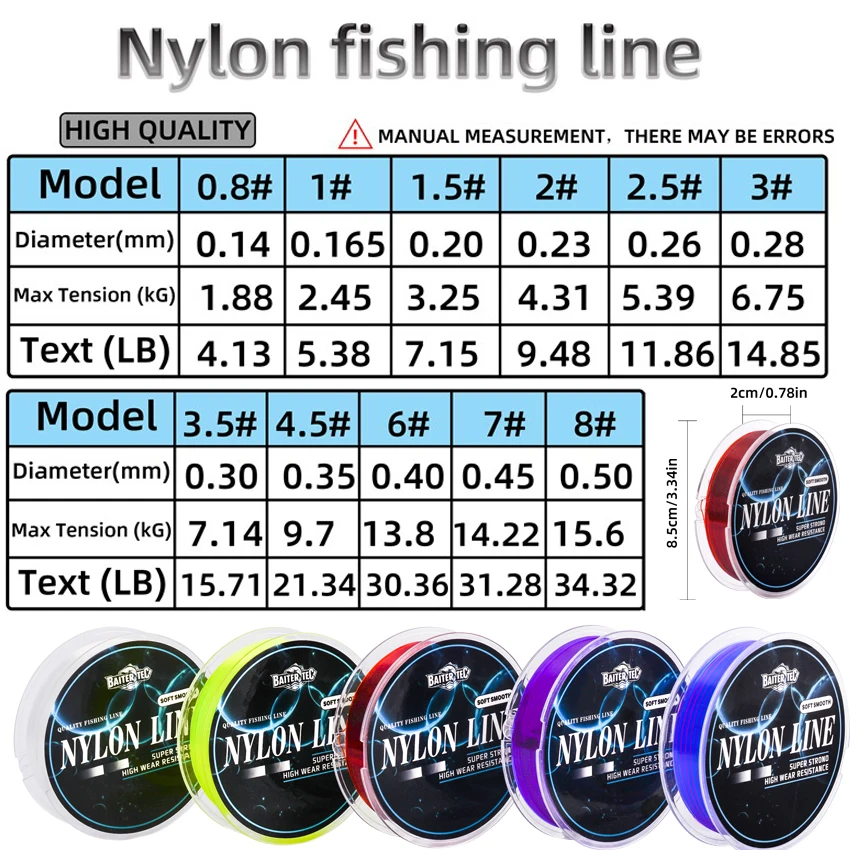 Sedal monofilamento nailon de calidad para pesca en mar - imagen 2