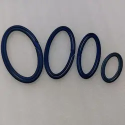 Llaveros de aleación de titanio ovalados reales, colgante de hebilla multitamaño súper ligero, llavero de coche para hombre, regalo creativo masculino