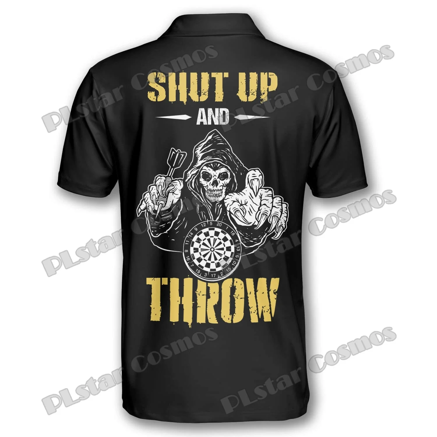 Dardos Hello Darkness My Old Friend Dardos personalizados 3D impreso moda hombres Polo camisas verano Casual Unisex adulto Polo PLP29 - imagen 4