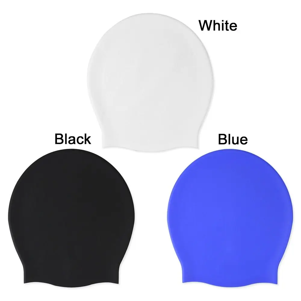 Gorro de buceo Universal impermeable para pelo largo Extra grande, gorro de natación grande, gorro de piscina de cabeza suelta - imagen 5