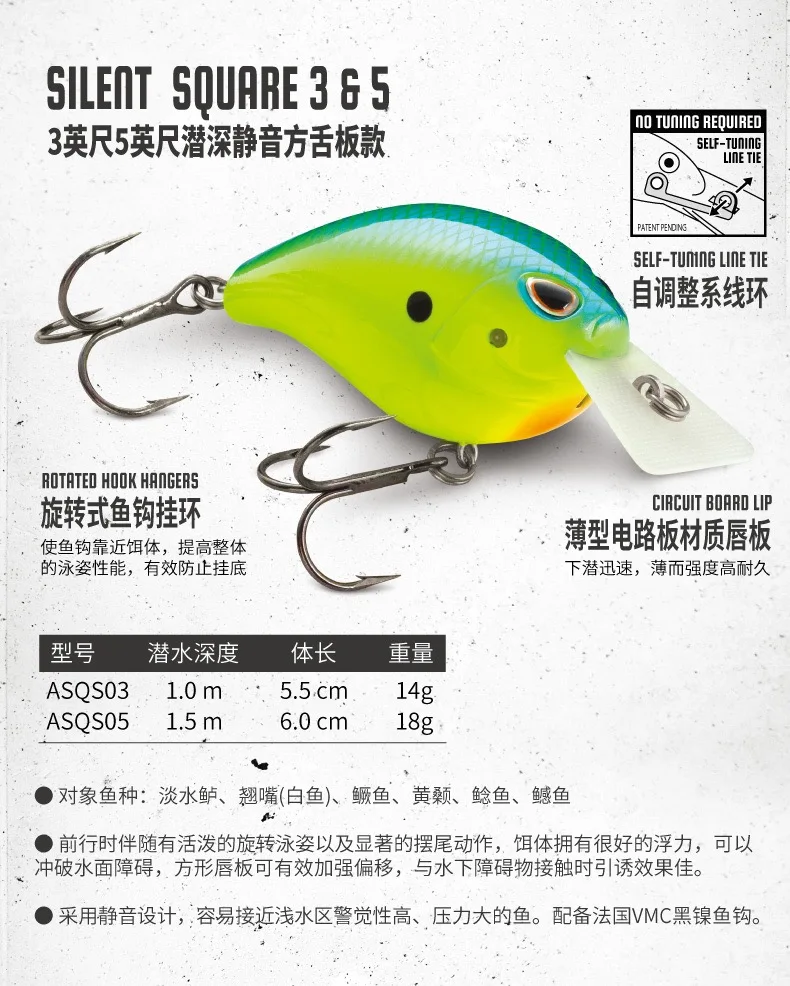 RAPALA cebo duro Shizun Lan serie/ASQS Rock Little Fat importado Luya pesca al aire libre - imagen 2