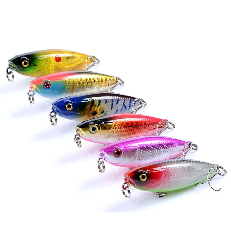 Lu Ya Bait-cebo flotante galvanizado para peces, cebo biomimético de 5,9 cm/6,9g, venta rápida de palabras para perros, pesca dura falsa - imagen 2