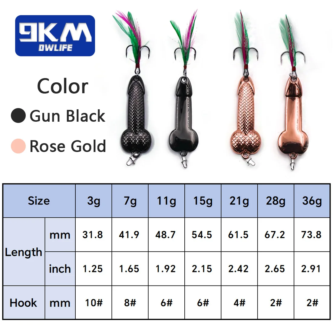 Señuelo de cuchara de pesca de 3 ~ 36g, cebo de pluma de Metal duro, anzuelos triples, señuelo de pesca de lubina de larga distancia, cuchara de Metal fundido, señuelo de pesca de agua salada - imagen 2