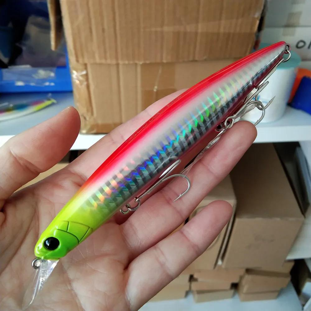TSURINOYA-señuelo de pesca de piscardo 2 piezas, 130mm, 24g, fundición larga, lubina, platillo Artificial, cebos duros de Pesca de Mar Grande - imagen 4