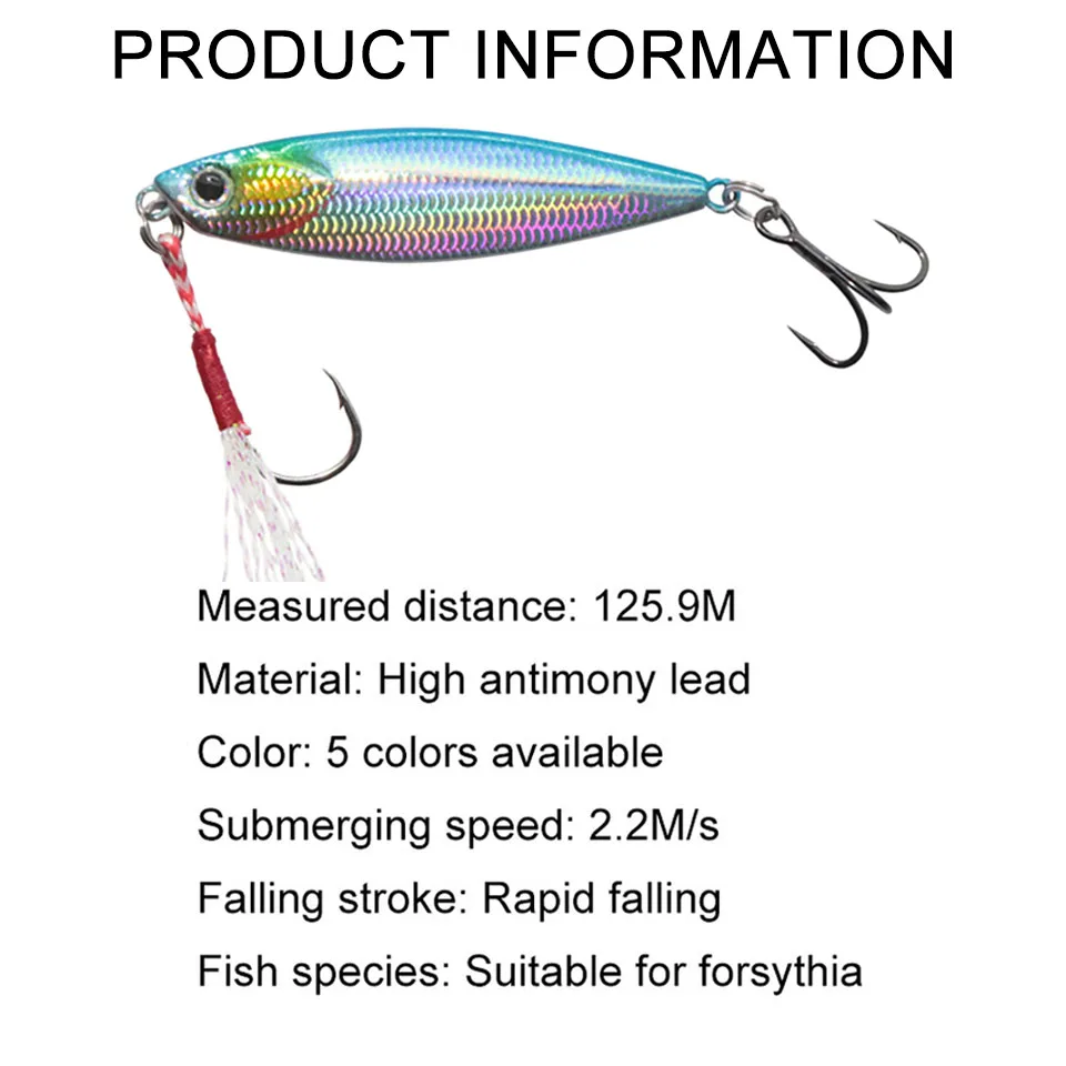 WALK FISH-señuelo de pesca Artificial, cebo de Metal fundido para pesca de lubina, aparejos SwimBait, 7/10/15/20g - imagen 5
