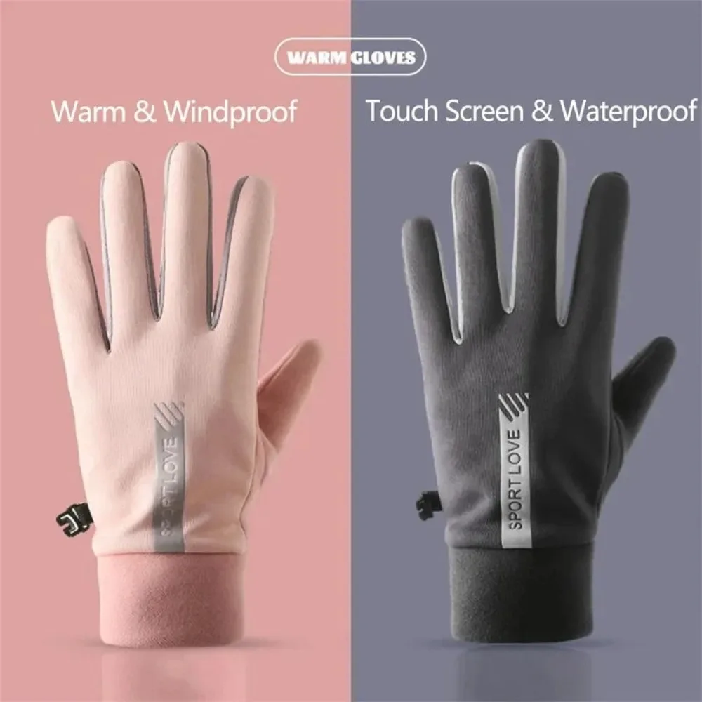 Nuevos guantes térmicos de invierno, manoplas de esquí impermeables de lana, manoplas antideslizantes resistentes al frío, resistentes al frío - imagen 4