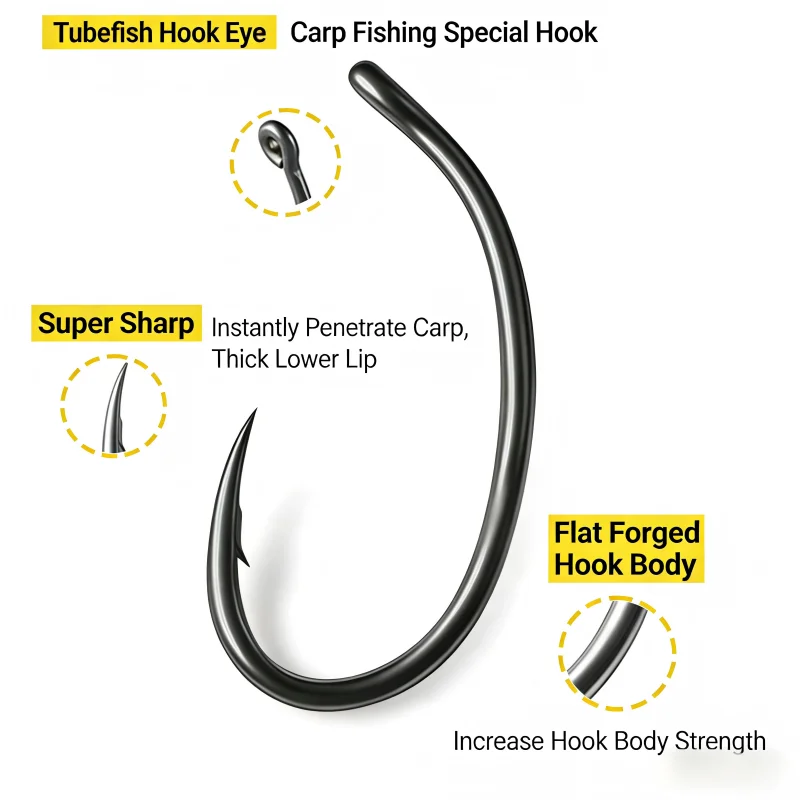 Anzuelos Jig Head con púas Alta resistencia para carpa
