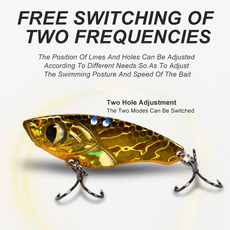 OBSESSION J103 5g 7g 10g 14g Micro Metal VIB cuchara señuelo de pesca hundimiento Artificial duro pequeño cebo de vibración de pesca con ganchos - imagen 5