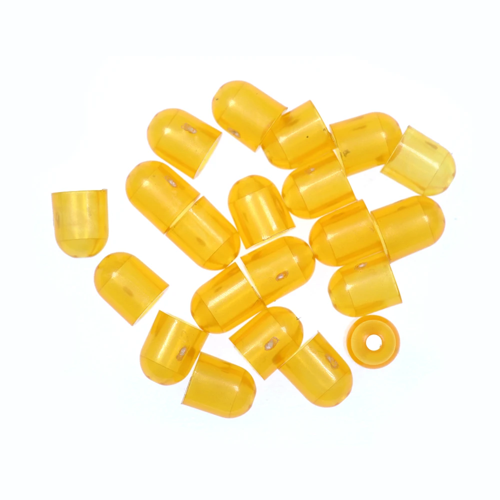 50 Uds. De piezas deslizantes cilíndricas para pesca en agua salada, faldas de silicona para pargo, lazo de goma, cubierta fija, accesorios para señuelos - imagen 5