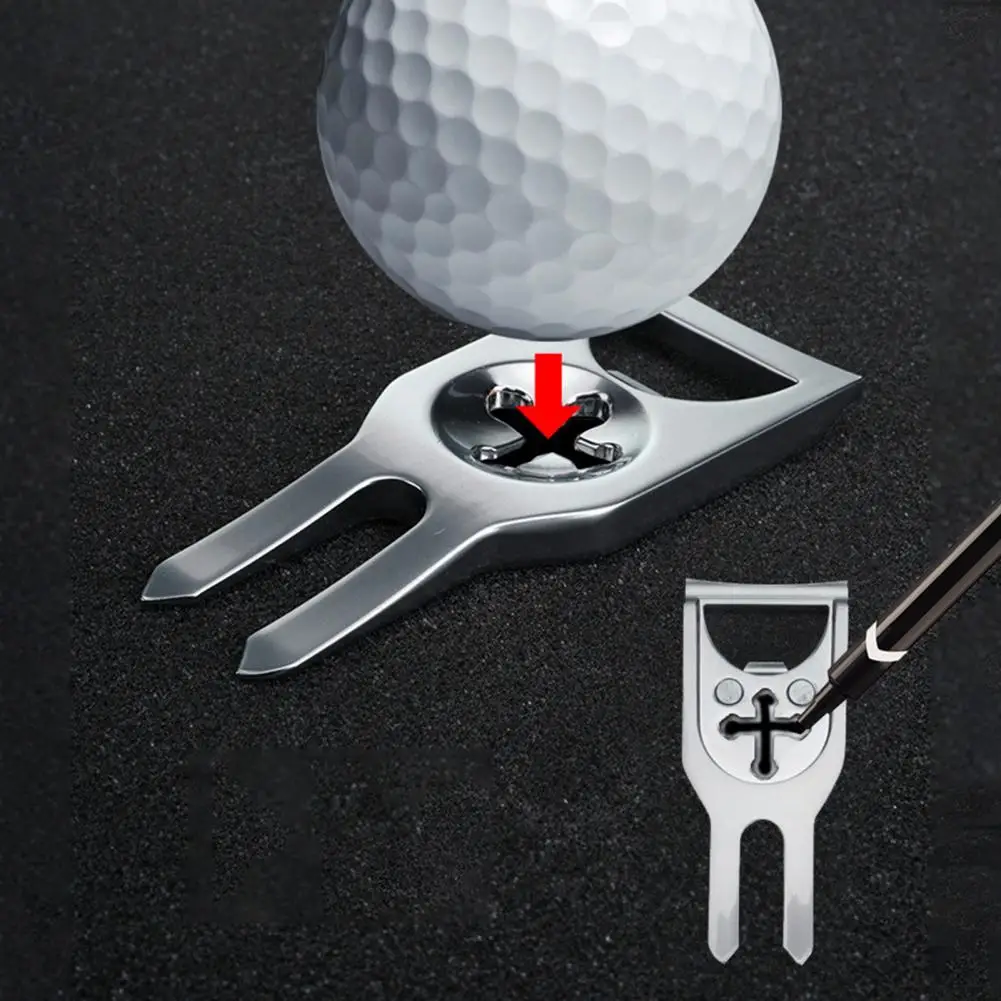Marcador de Golf en Zinc Plateado con Horquilla Divot - imagen 3