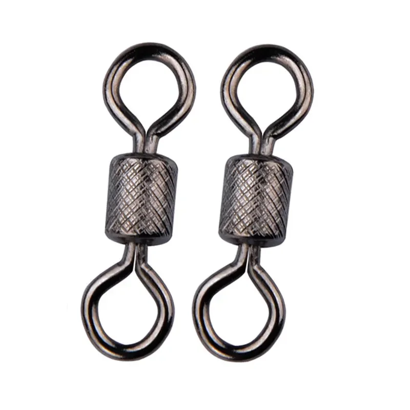 100 Uds. Rodamiento de barril de pesca giratorio anillo sólido conector de señuelos LB 12 tamaños accesorios de aparejos de pesca herramienta para peces - imagen 2