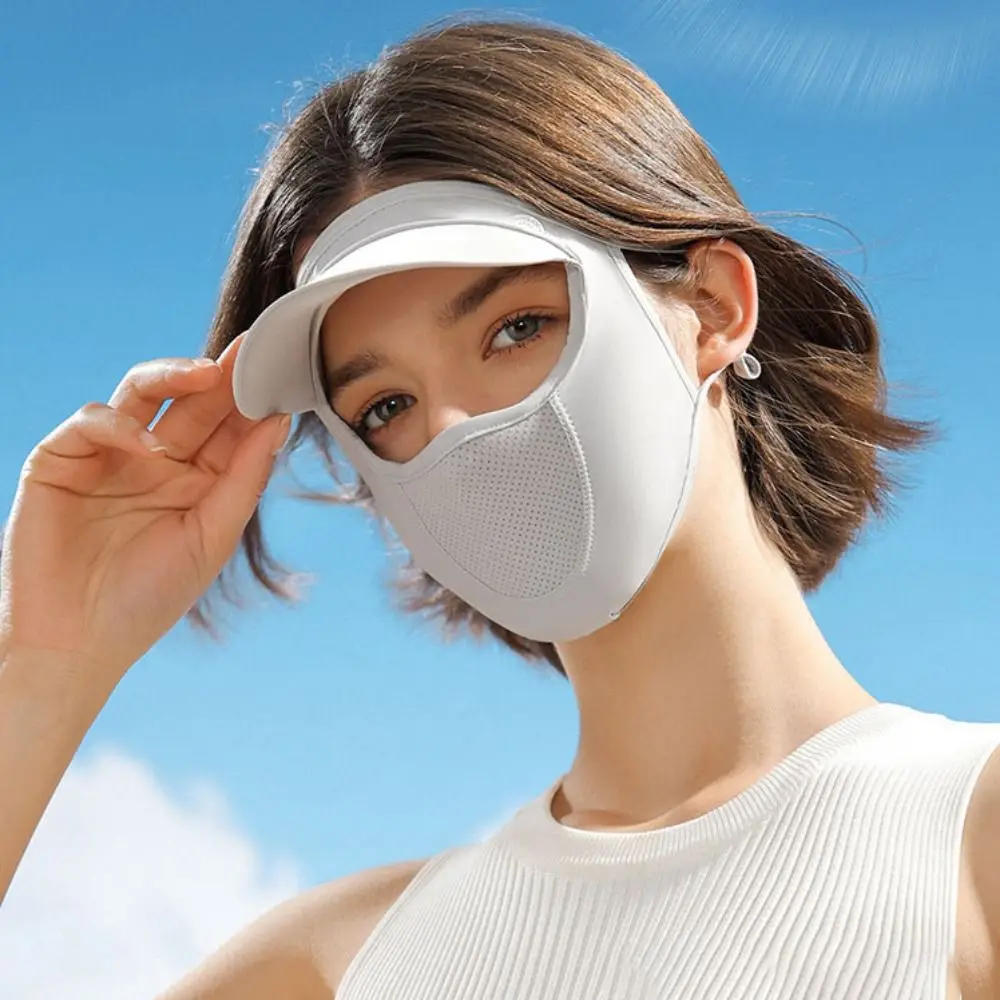 Bloqueador Solar de pesca con protección UV, máscara de respiración, visera facial, 2023 - imagen 2