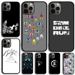 Funda de teléfono para amantes del ciclismo de bicicleta de montaña para iPhone 17 Air 15 16 14 11 12 13 Pro MAX Plus