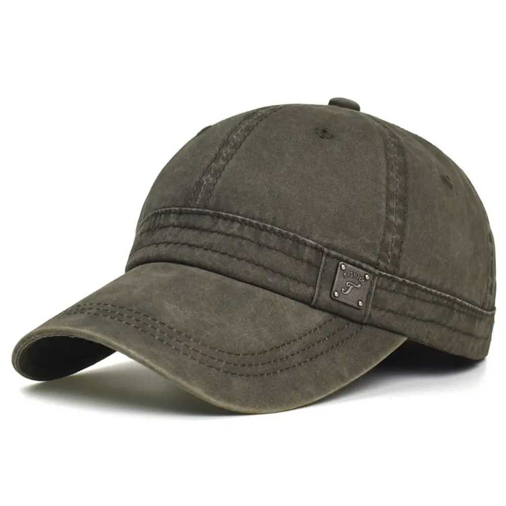 Gorras de béisbol de algodón de lavado informal protección solar estilo camionero sombrero de papá vintage viseras ajustables para mujeres hombres pareja