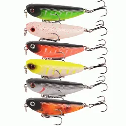 Crankbait Pencil realista con triples para lubina y bass