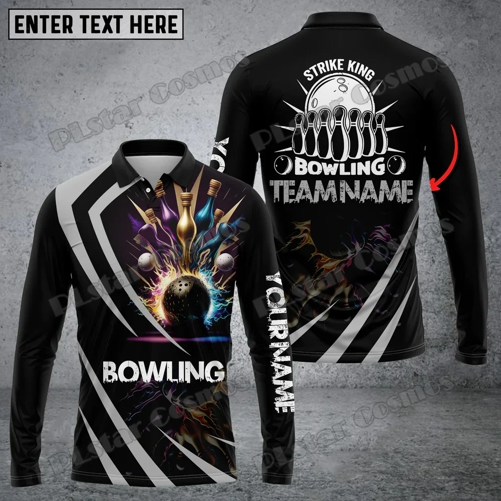 Strike King polo manga larga – Camiseta 3D personalizada pesca deportiva - imagen 3