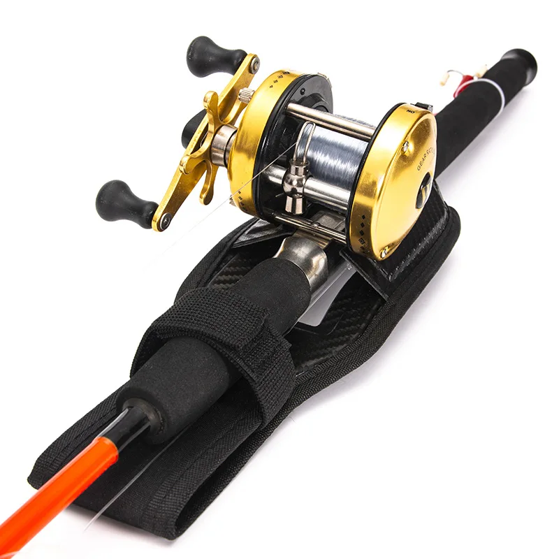 Soporte de caña de pescar con cinturón portátil, accesorios de aparejos de pesca, soporte de caña de pescar de cintura ajustable, Inserter de caña de pescar - imagen 2