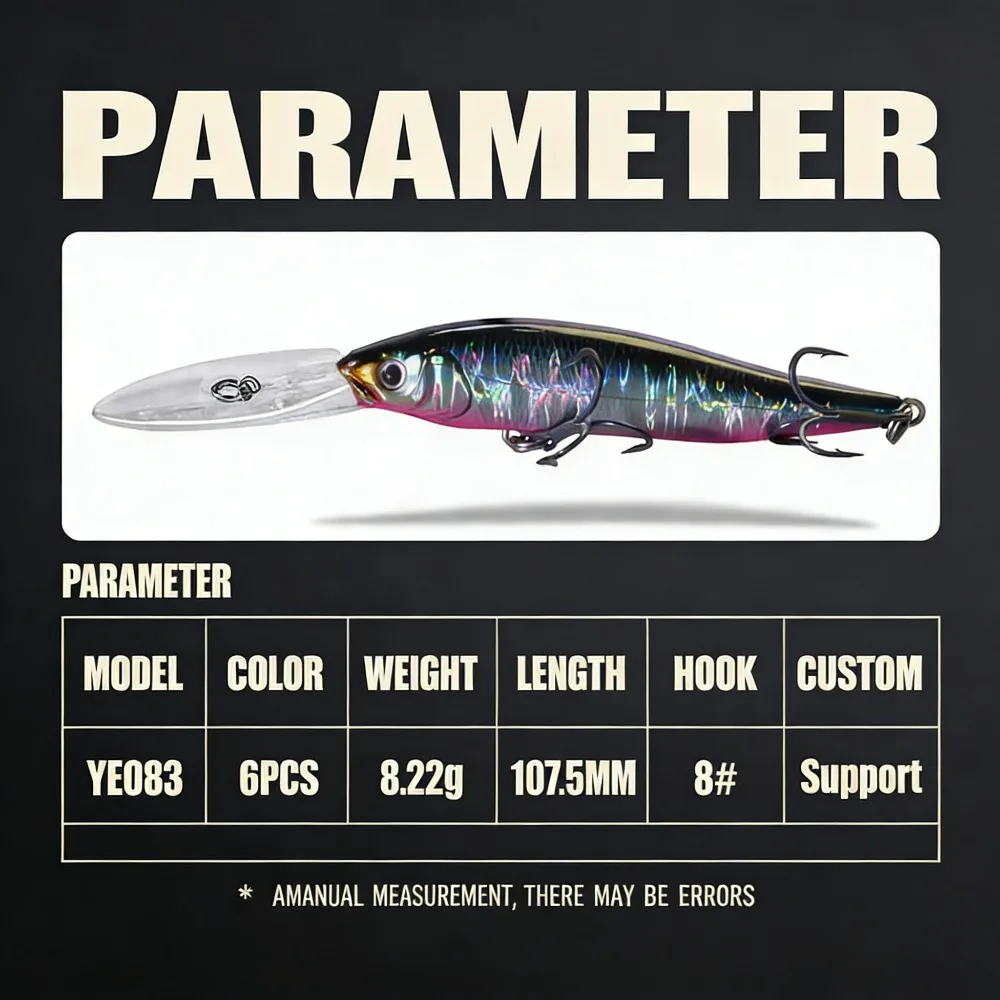 Jerkbait Minnow 107SP 8g – 107mm hundimiento 2,5-3,5m lubina - imagen 2