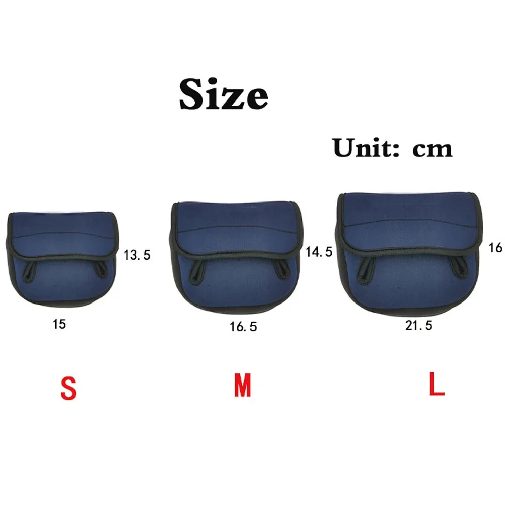Funda protectora para carrete de pesca, bolsa protectora para carrete giratorio de arrastre, Baitcasting, 3 tamaños - imagen 3