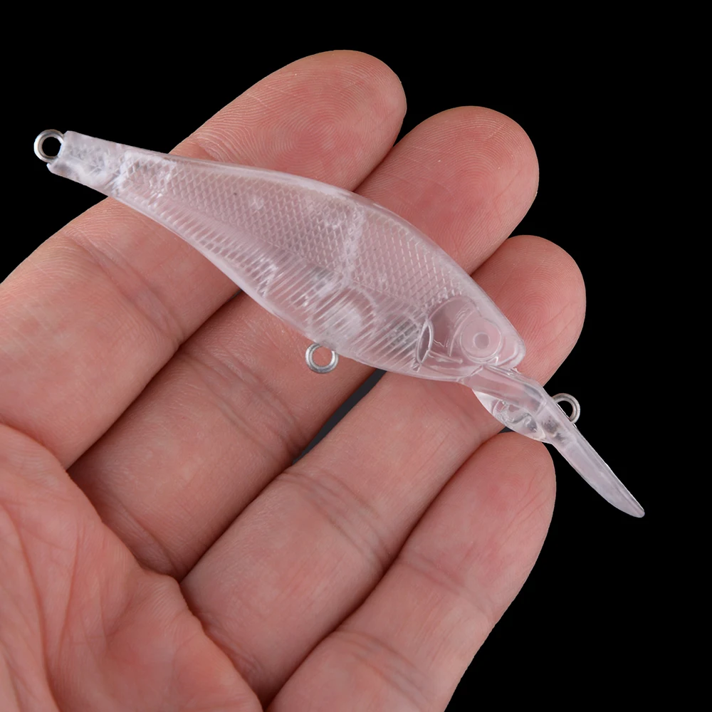 Señuelos minnow en blanco con sonajero – Flotantes para pintar - imagen 5