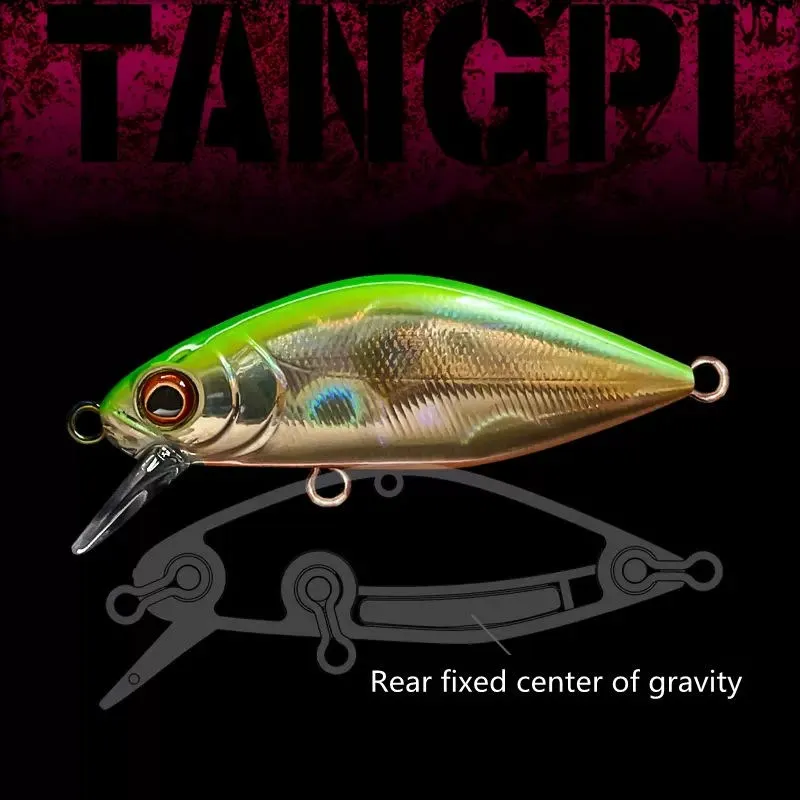 GUÍA POST 2023 nuevo Tangpi hundimiento Minnow señuelo de pesca 45mm/3,5g capa de agua entera pequeño señuelo fregaderos lento cebo Artificial para lubina - imagen 3