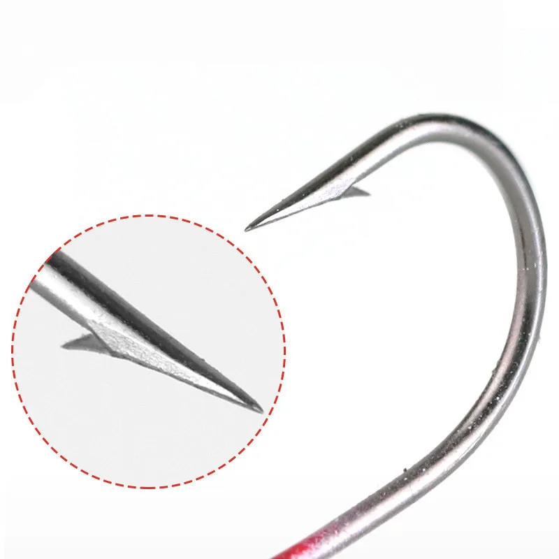 Anzuelo triangular de cabeza plomada, señuelo de gusano, cebo blando, anzuelo individual, 2g, 3g, 4g, lote de 3 piezas - imagen 5