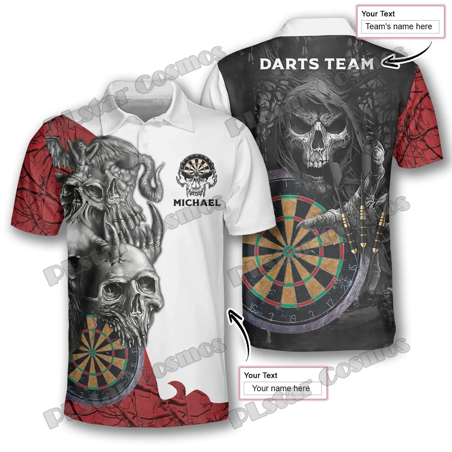 Dardos calavera 3D personalizados – Señuelo estampado para pesca - imagen 5