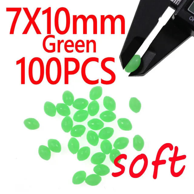 7X10mm Green 100pcs