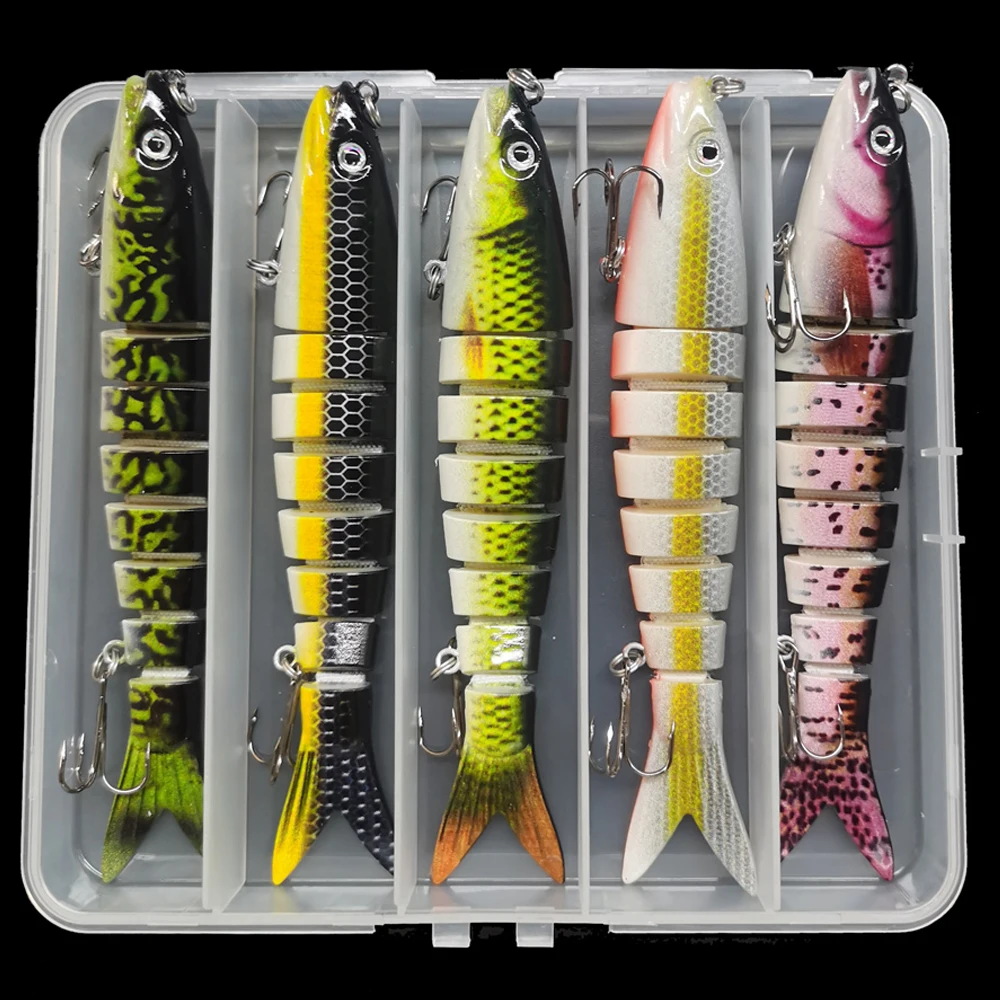 Cebo Wobblers de varias secciones de 13cm para pesca, cebo Artificial duro, Swimbait multiarticulado, Crankbait, aparejos de señuelo de pesca realistas