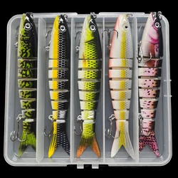 Cebo Wobblers de varias secciones de 13cm para pesca, cebo Artificial duro, Swimbait multiarticulado, Crankbait, aparejos de señuelo de pesca realistas