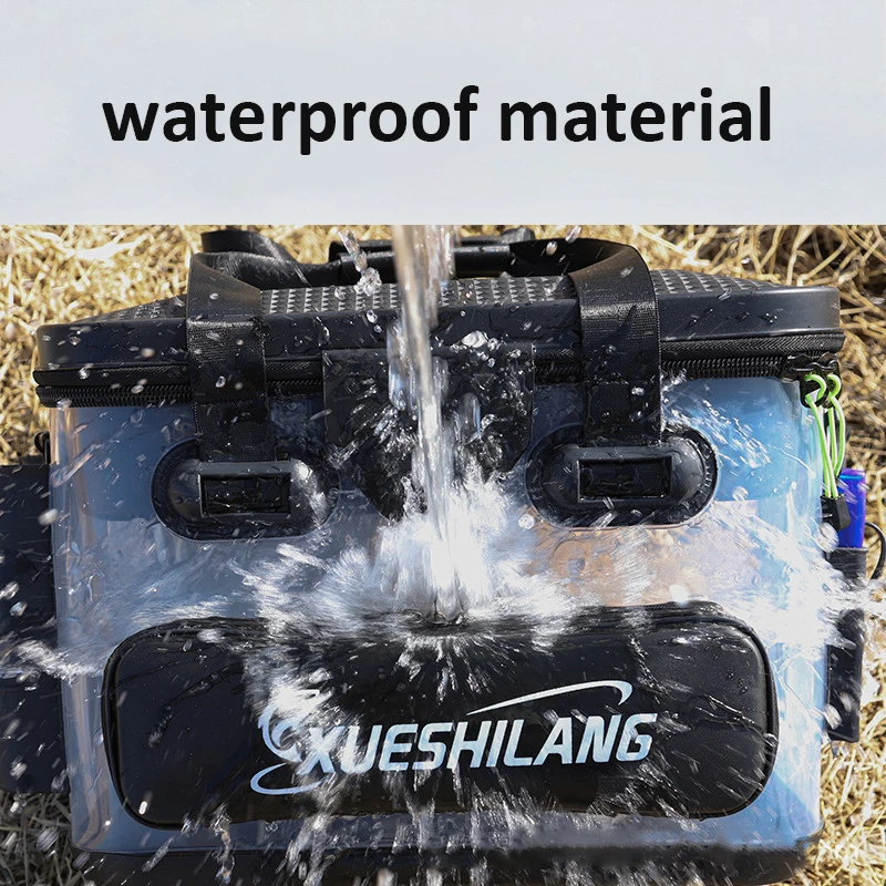 Caja de señuelos bolsa de peces multifuncional Cubo de pesca de peces vivos balsa ligera caja equipo de pesca de peces vivos - imagen 4