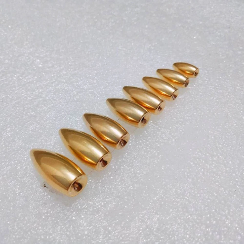 50 Uds señuelo de Pesca plomo plomo cobre 3,5/5/7/10/12/14g/17g/21g tambor de cintura peso de bala suministros de Pesca de mar accesorios Pesca - imagen 4