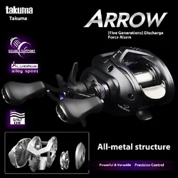 Takuma Arrow 8 Carrete Baitcast Aluminio Totalmente metálico