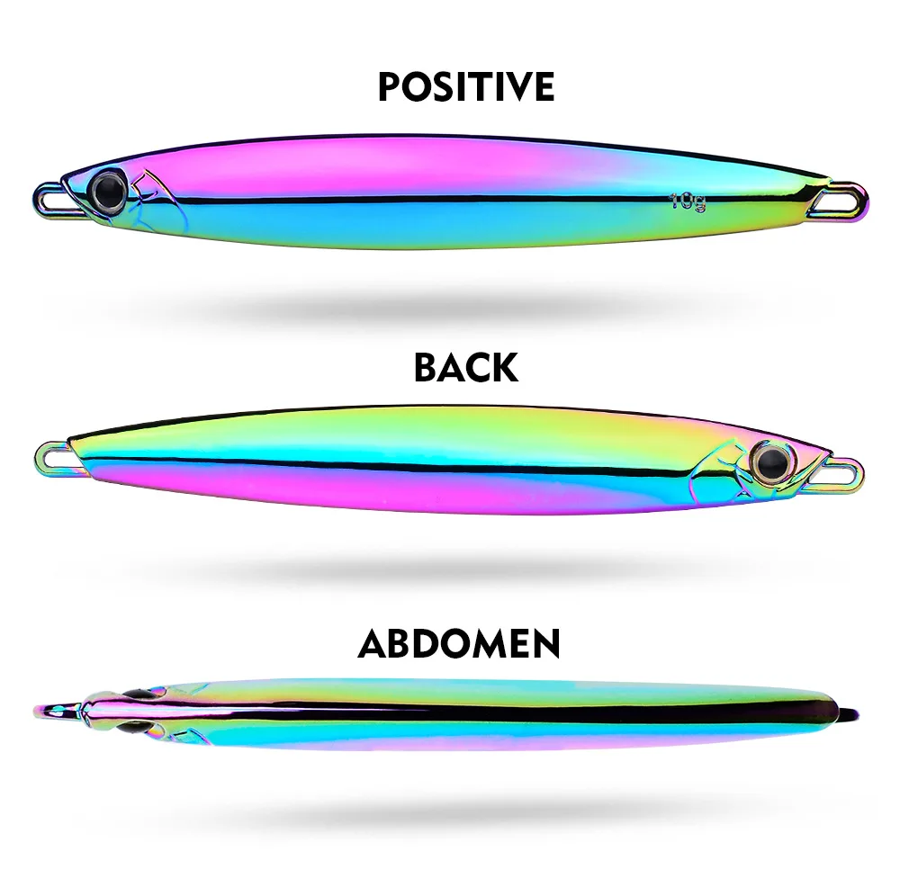 Señuelo de pesca Jigging de Metal de aleación de Zinc de alta calidad, 10g, 20g, 30g, ojos 3D, cebo de pesca, plantilla de plomo, señuelo de pesca exquisito - imagen 4
