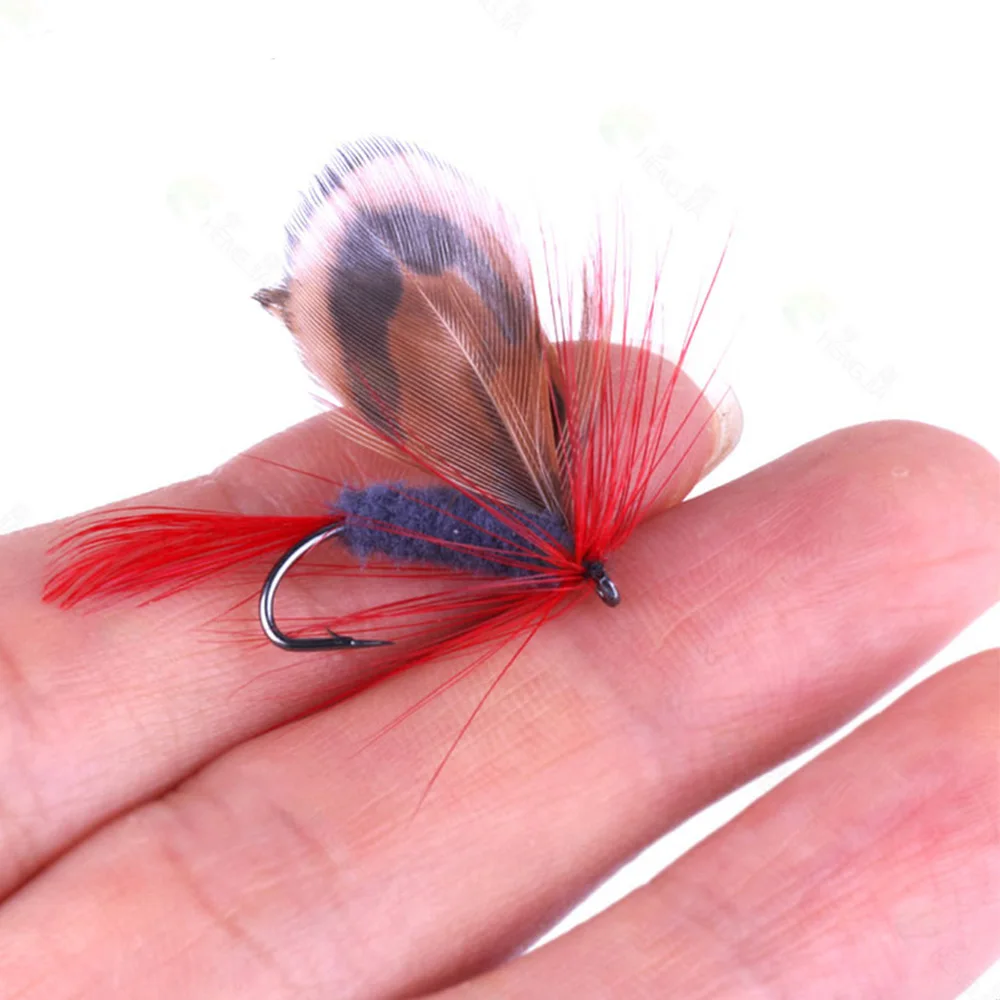 Señuelos de pesca con mosca, cebos con manivela superafilada, señuelo perfecto, anzuelo de acero de alto carbono, 12 Uds./Set - imagen 4