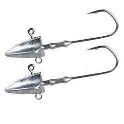 Anzuelos Jig Head Testar tipo barco – Cabeza triangular para vinilo