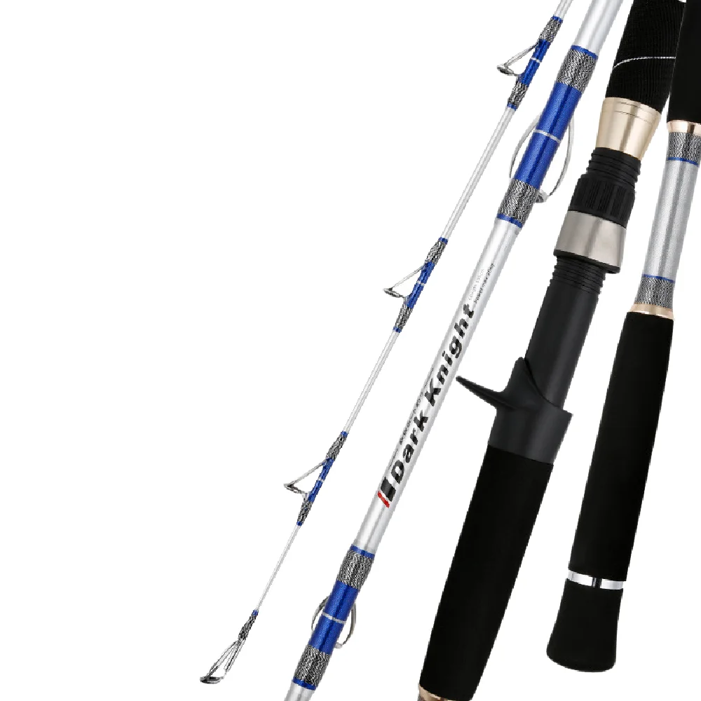 Caña de pescar de barco súper dura, agua salada, aparejos de punta sólida, productos giratorios de fundición profesional, Jigging de caña, herramientas de compresión - imagen 2