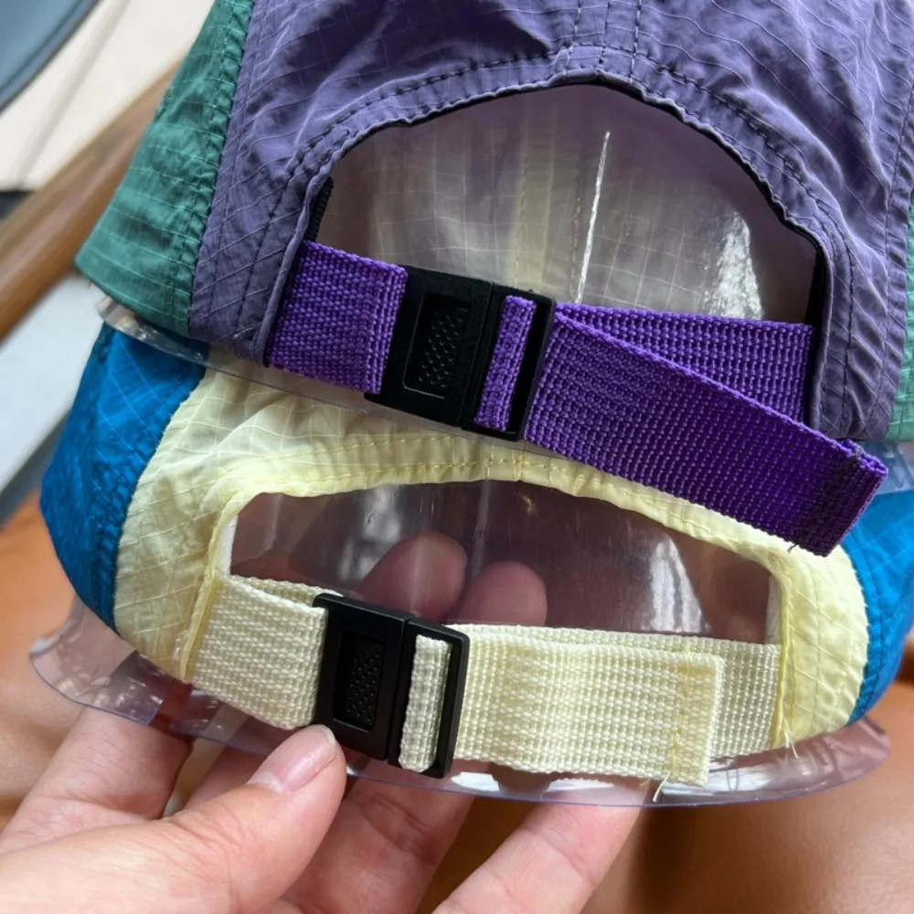 Gorra de béisbol informal de estilo japonés, gorra parasol ajustable de 5 paneles, gorra fina con visera para el sol de secado rápido, Unisex - imagen 2