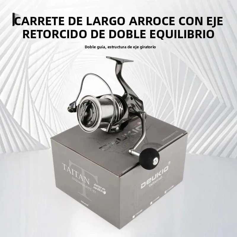 Carrete giratorio DEUKIO – Alcance máximo en pesca de mar - imagen 3