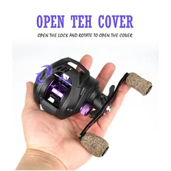 Carrete Baitcasting para agua salada 6.5:1 con 12 rodamientos