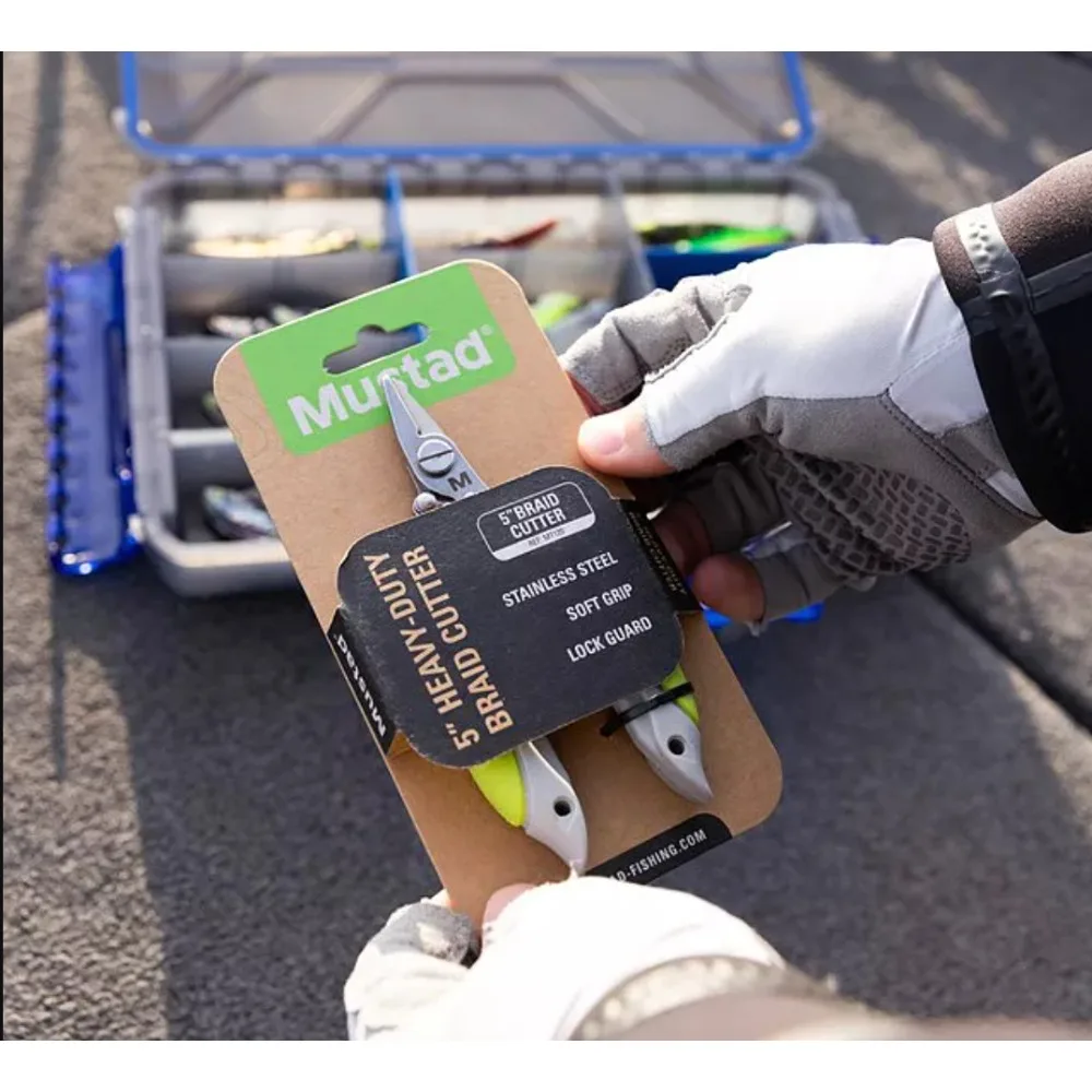 Tijeras para Trenzas Mustad Premium, Cortadores de Trenzas Resistentes MT120 - imagen 3