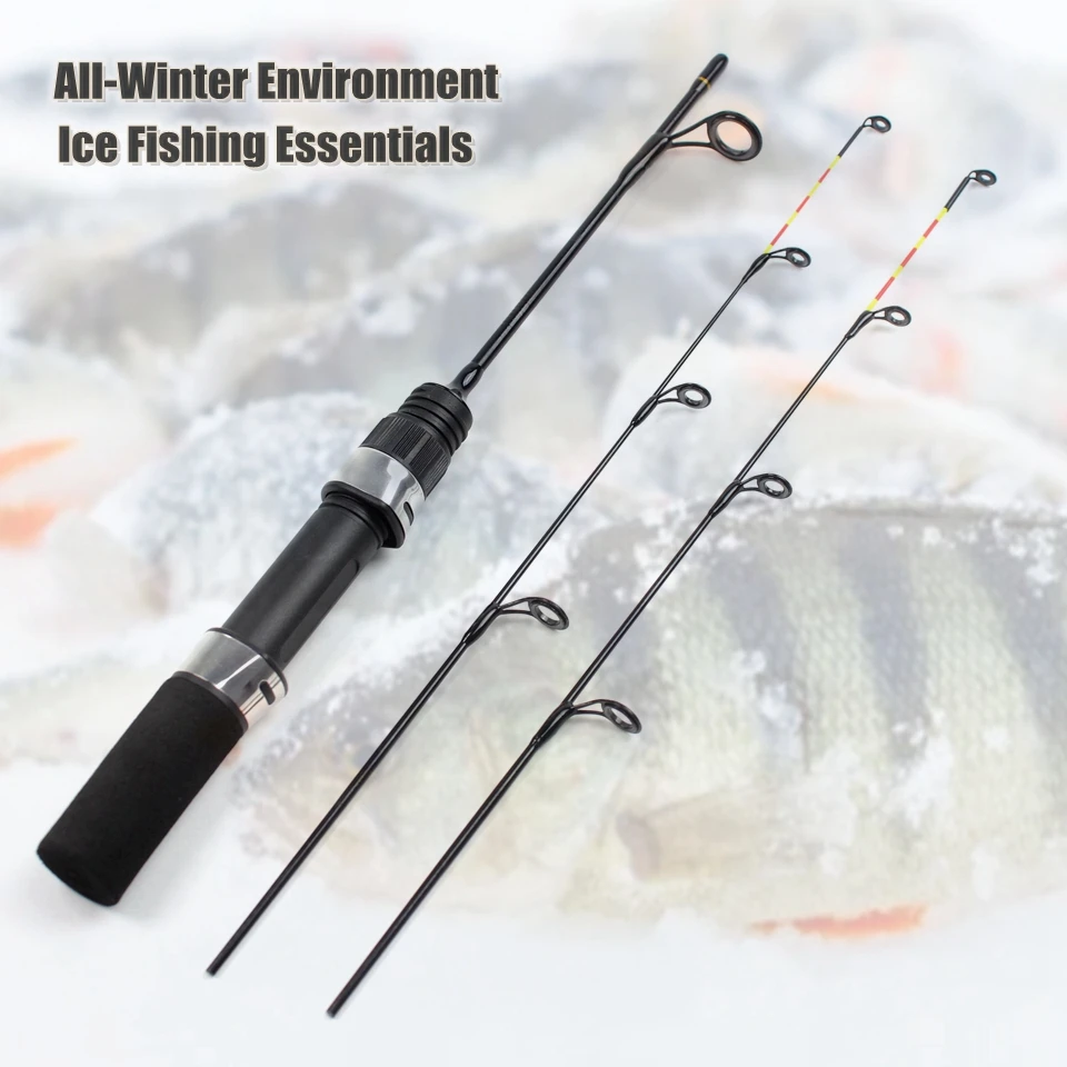 Caña de pescar ultraligera y portátil, adecuada para pescar en hielo en invierno, con punta sensible para una rápida detección de peces. - imagen 4