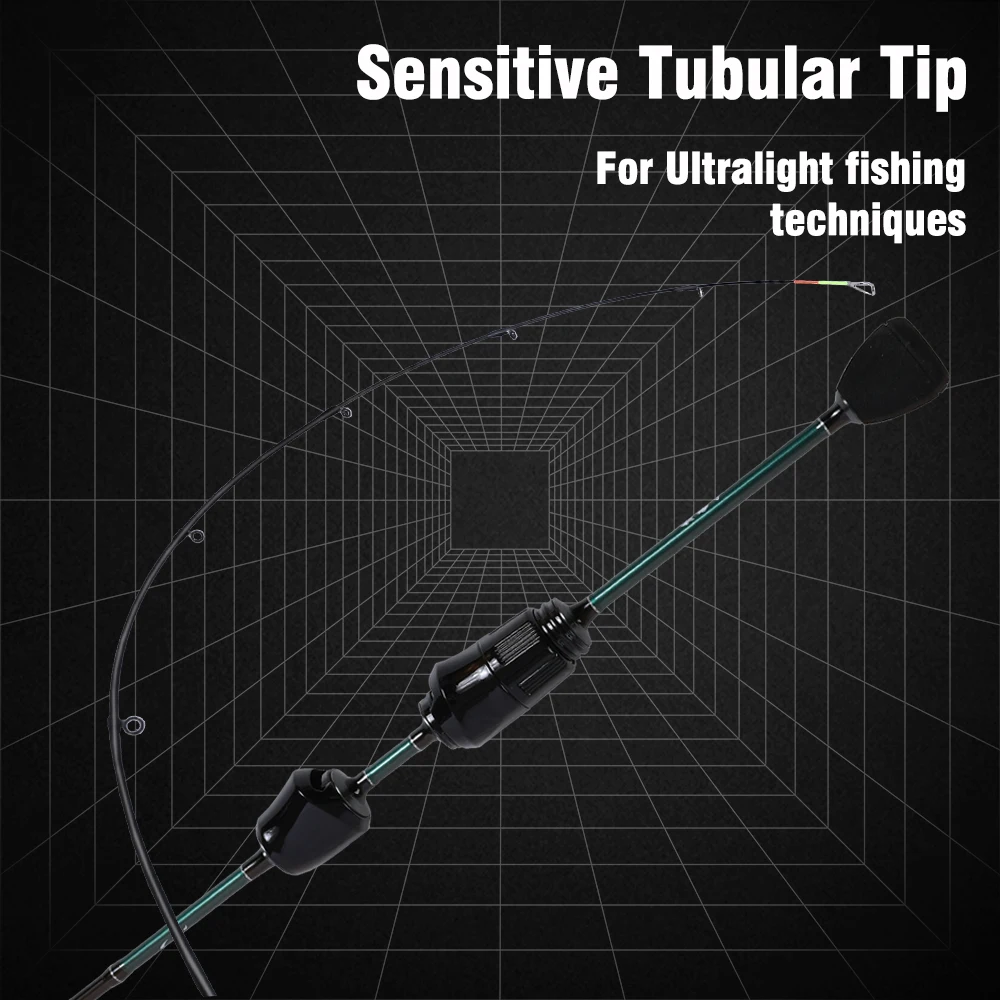 Mifine Chase-caña giratoria XUL ultraligera, anillos de fibra de carbono Fuji para pesca de trucha, puntas tubulares de acción rápida, 0,2-0,8g, 30T - imagen 3