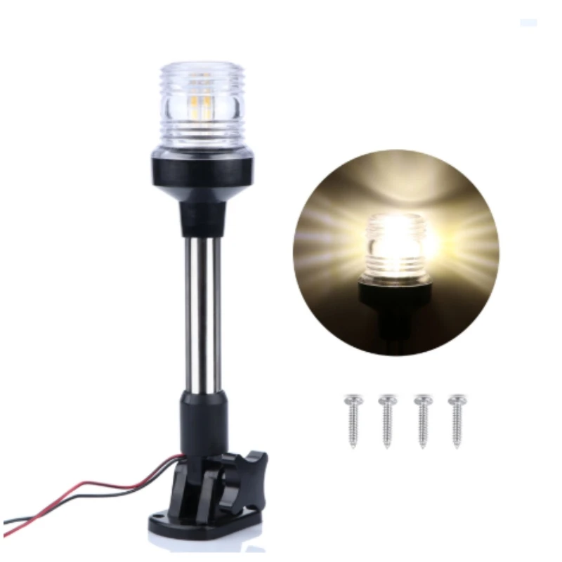 Luces de popa Led de 9 pulgadas para barcos, luz de anclaje para barcos, товы© о Wenaнь на кеtek Navigation 12-24V, luz de popa impermeable para barcos - imagen 5