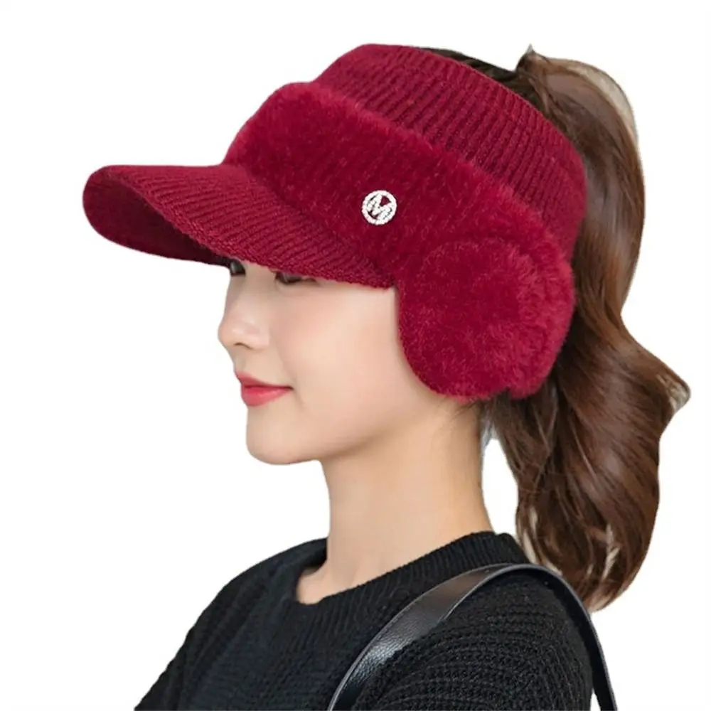 Gorro cortavientos de lana con orejeras para pesca en invierno - imagen 5