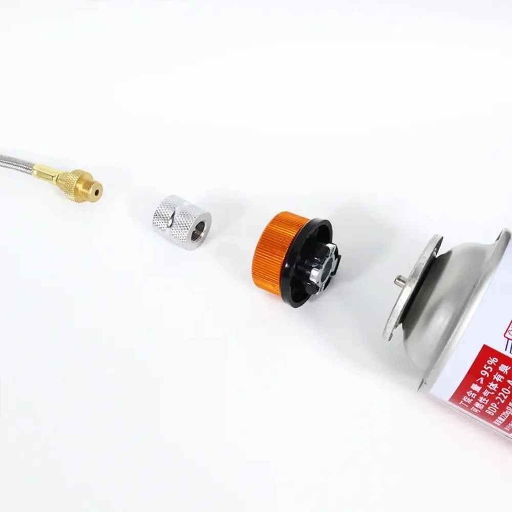 Adaptador de recarga de propano para estufa de Gas Manual, fácil de instalar, línea de conexión de tanque de Gas duradera reutilizable, conector de manguera de cilindro de GLP - imagen 3