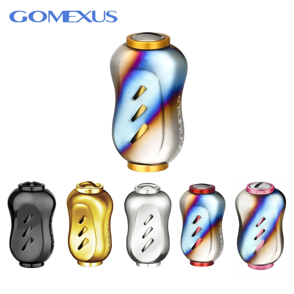 Perilla de carrete giratorio Gomexus de titanio de 22mm para Shimano Vanford Stradic Curado Antares Daiwa Fuego LT, perilla de afinación T22 - imagen 4