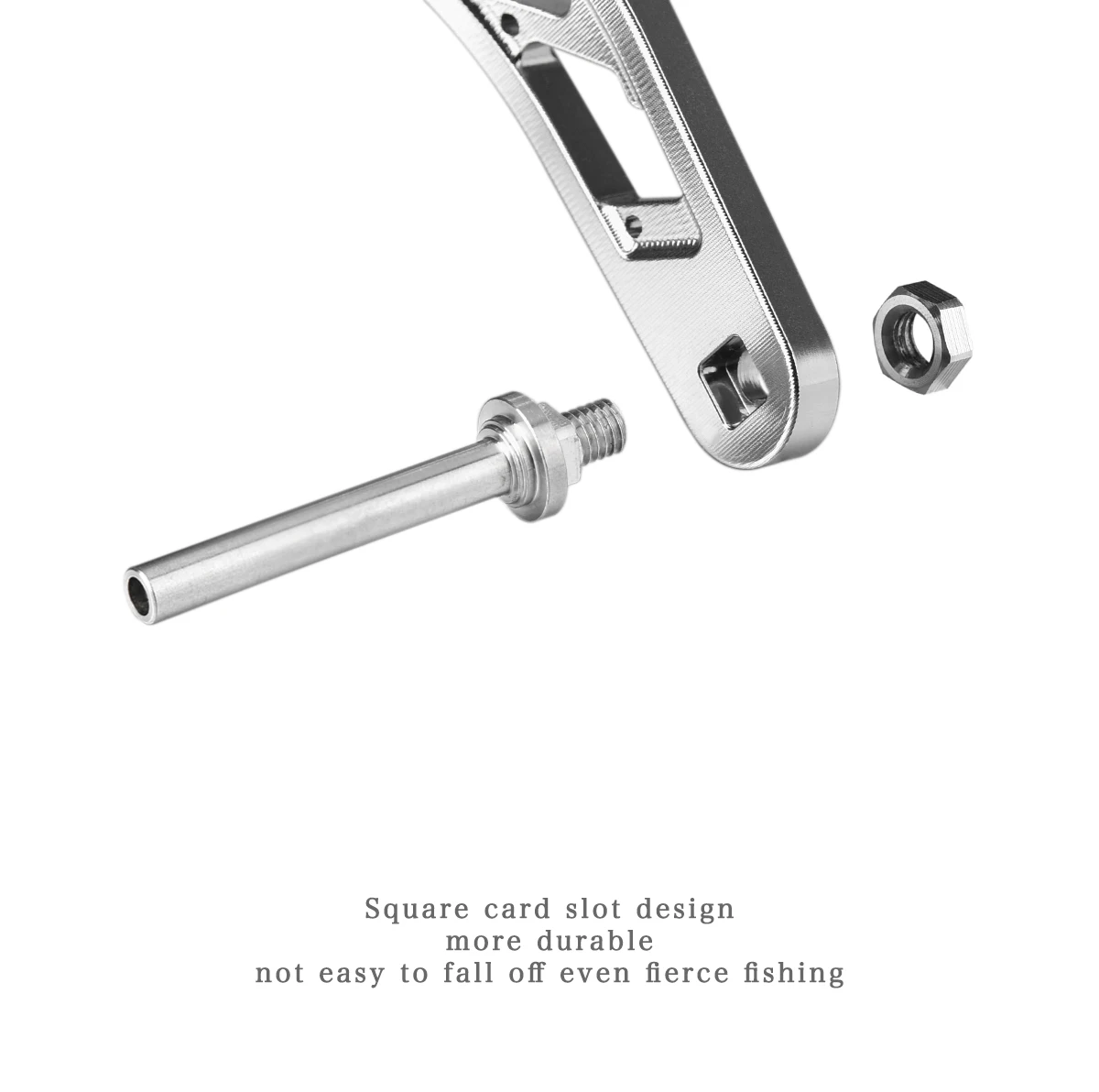 Gomexus Power Handle 8x5mm para Shimano Tranx 300 400 Daiwa Abu Gracia Okuma Haibo KastKing carrete redondo convencional 120mm - imagen 3