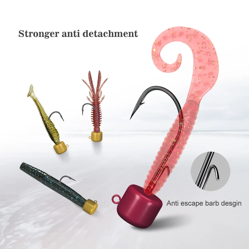 10 Uds Ned Jig para señuelo de pesca Jig Head con anzuelos Mustad 1,8g 2,7g 3,5g 4,5g 6g señuelo suave flotante para accesorios de lubina tipo tipo Crappie - imagen 3